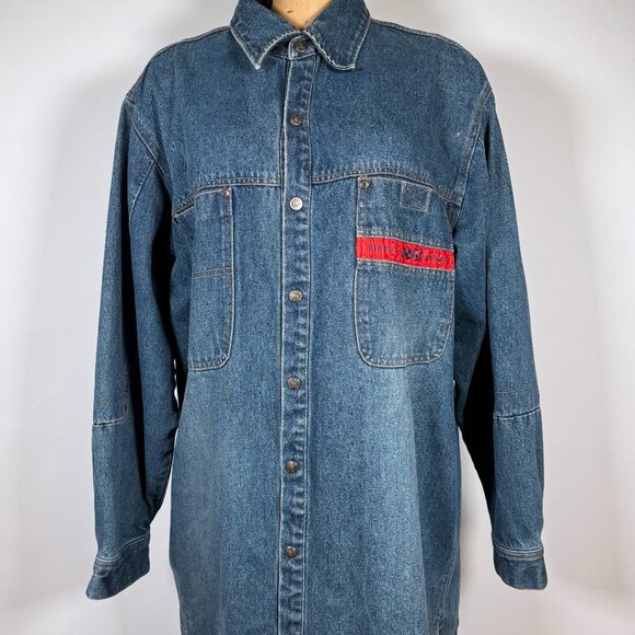 Y2K Mecca Jeans Denim Embroidery Jacket - Picture 1 of 6